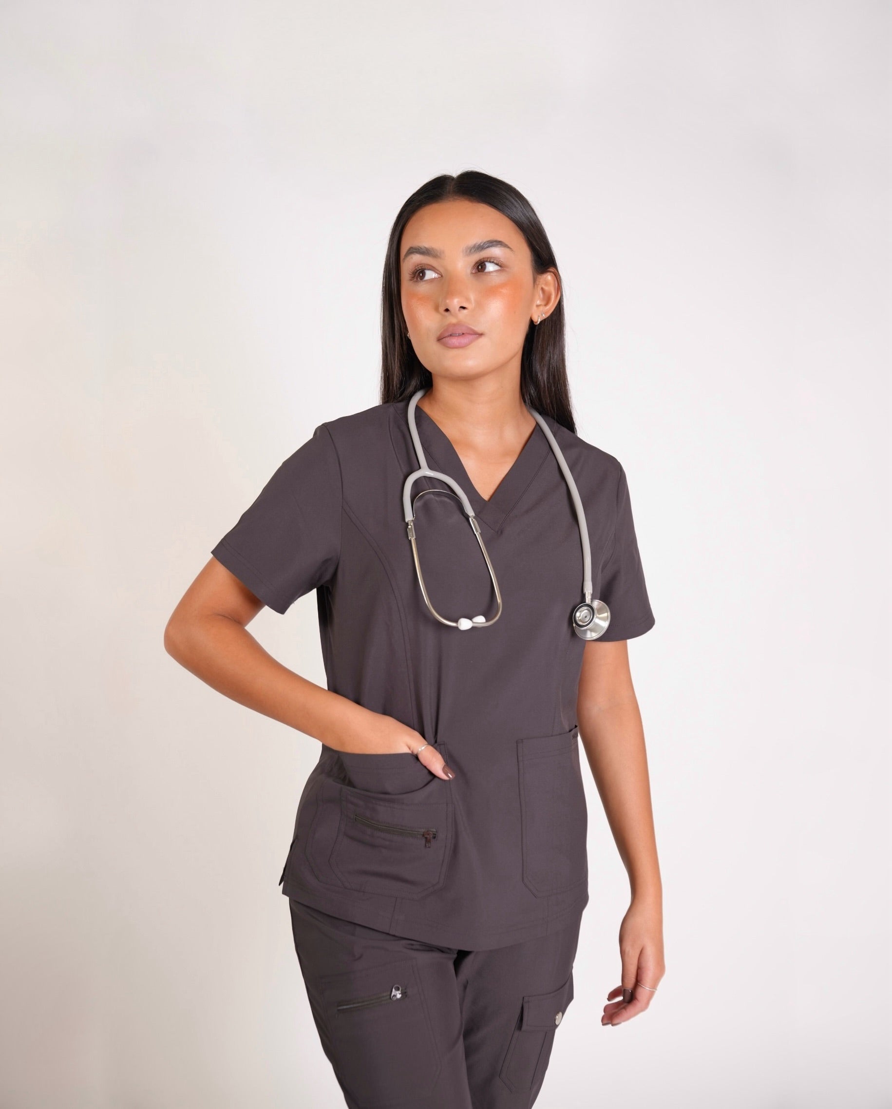 ESSENTIAL SCRUB SET - ESPRESSO BROWN