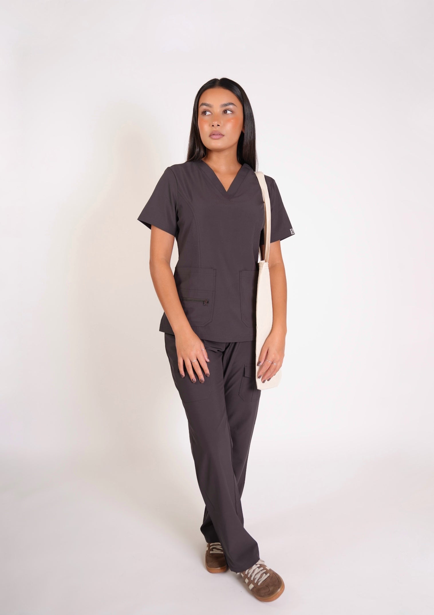 ESSENTIAL SCRUB SET - ESPRESSO BROWN