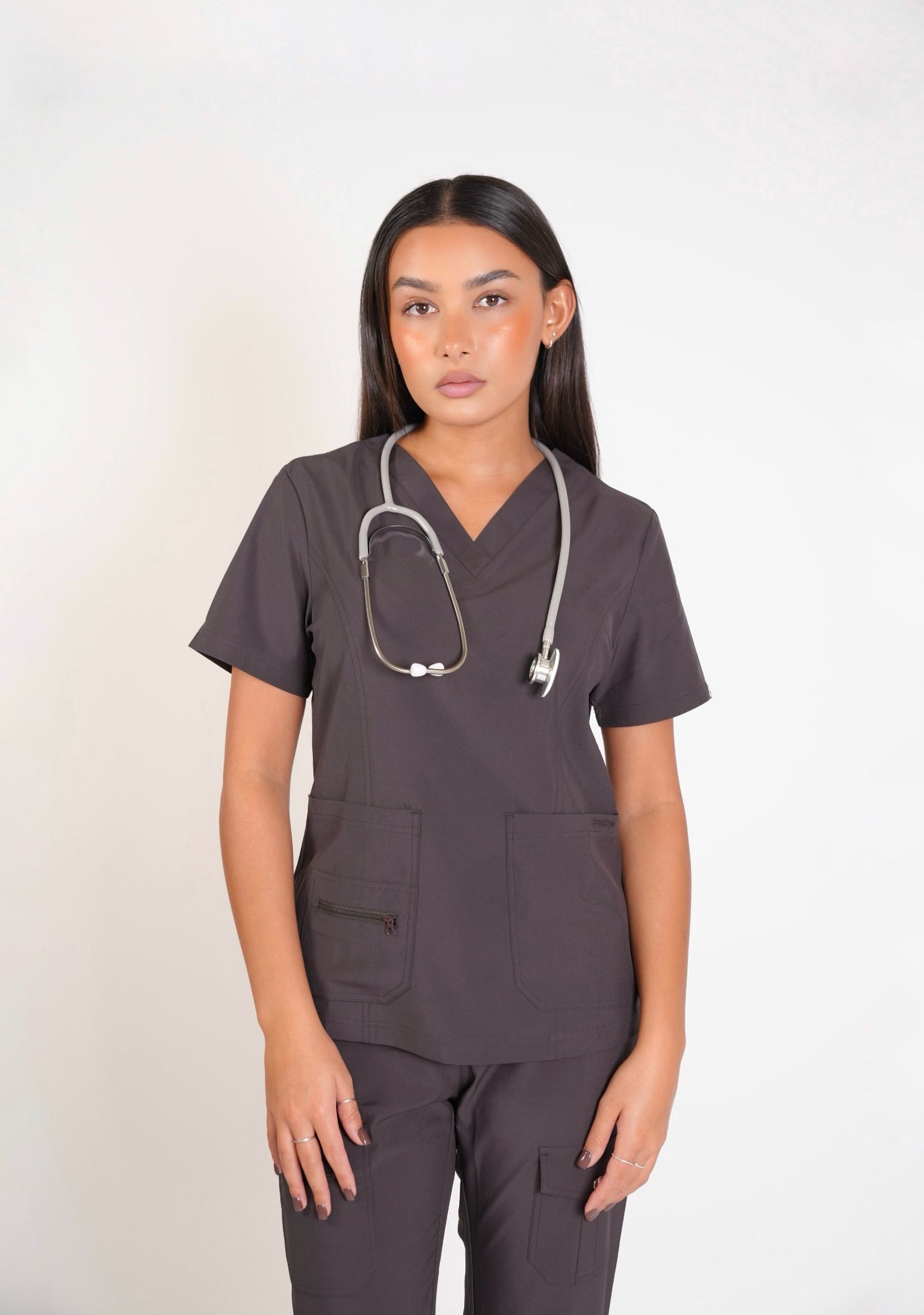 ESSENTIAL SCRUB SET - ESPRESSO BROWN