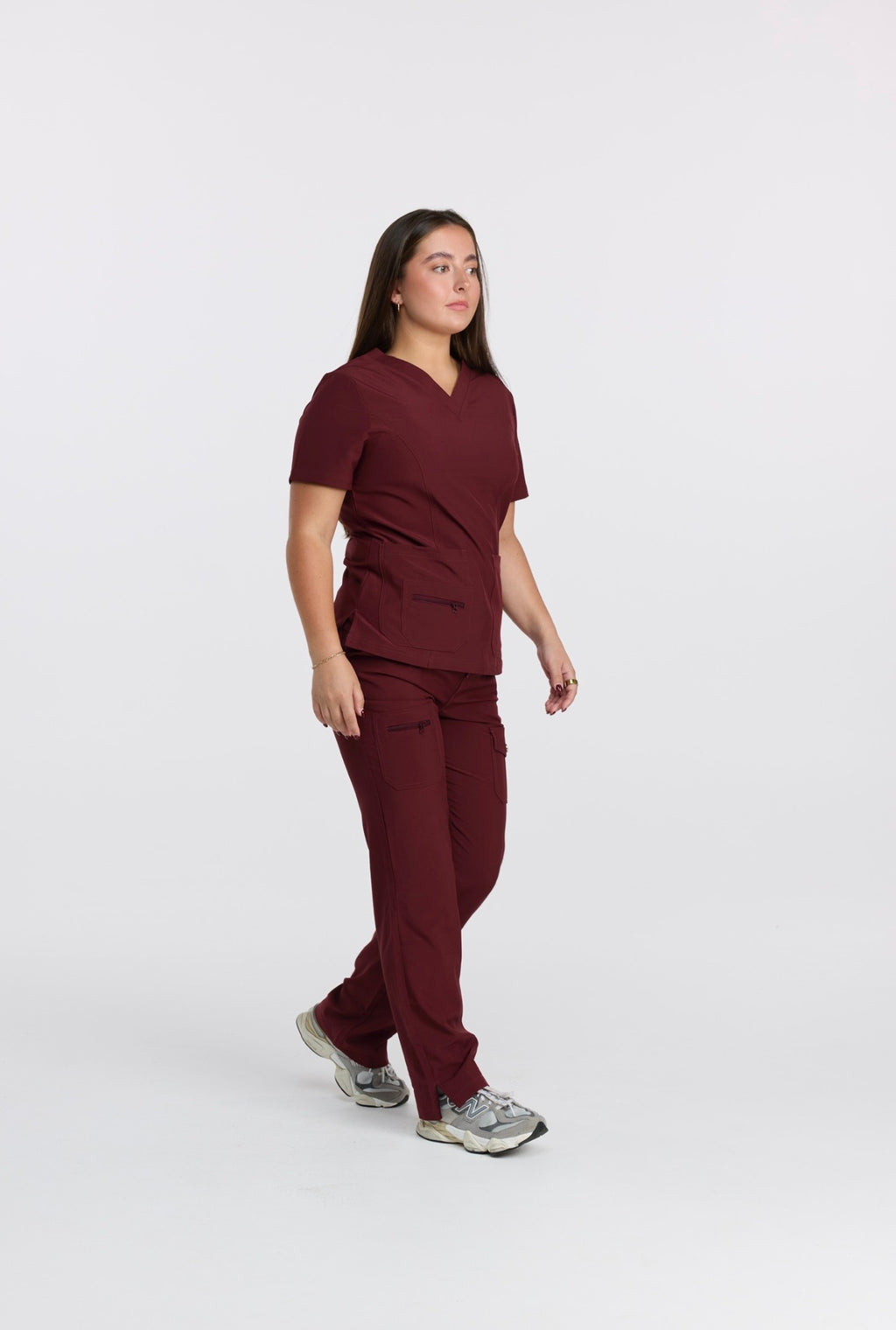 ESSENTIAL SCRUB SET - VELVET BURGUNDY