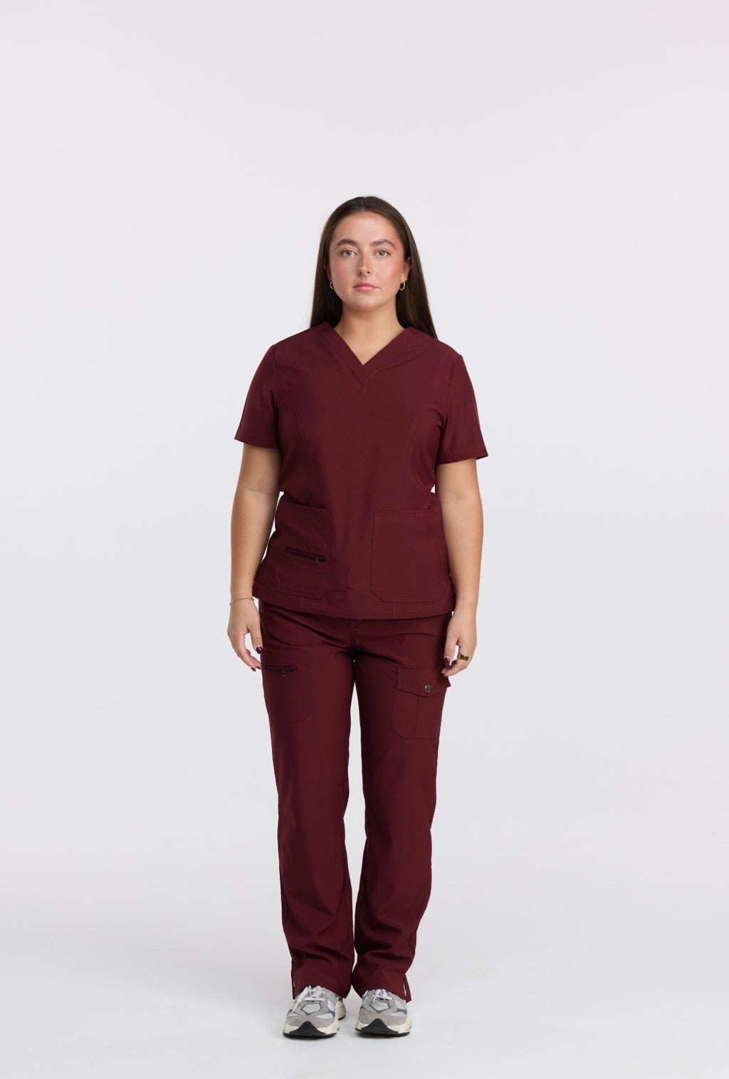 ESSENTIAL SCRUB SET - VELVET BURGUNDY