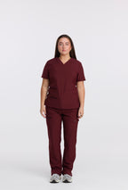 ESSENTIAL SCRUB SET - VELVET BURGUNDY