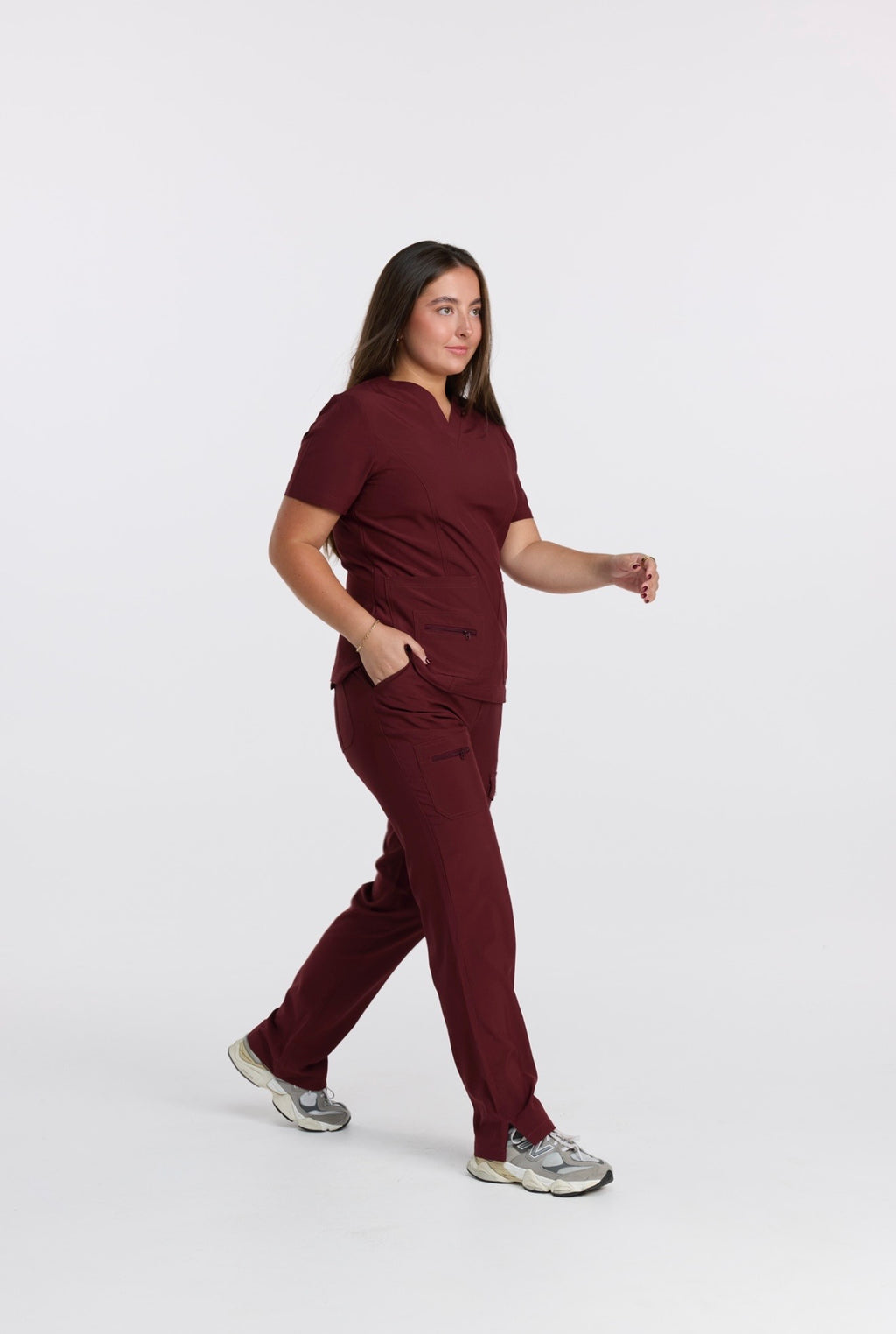 ESSENTIAL SCRUB SET - VELVET BURGUNDY