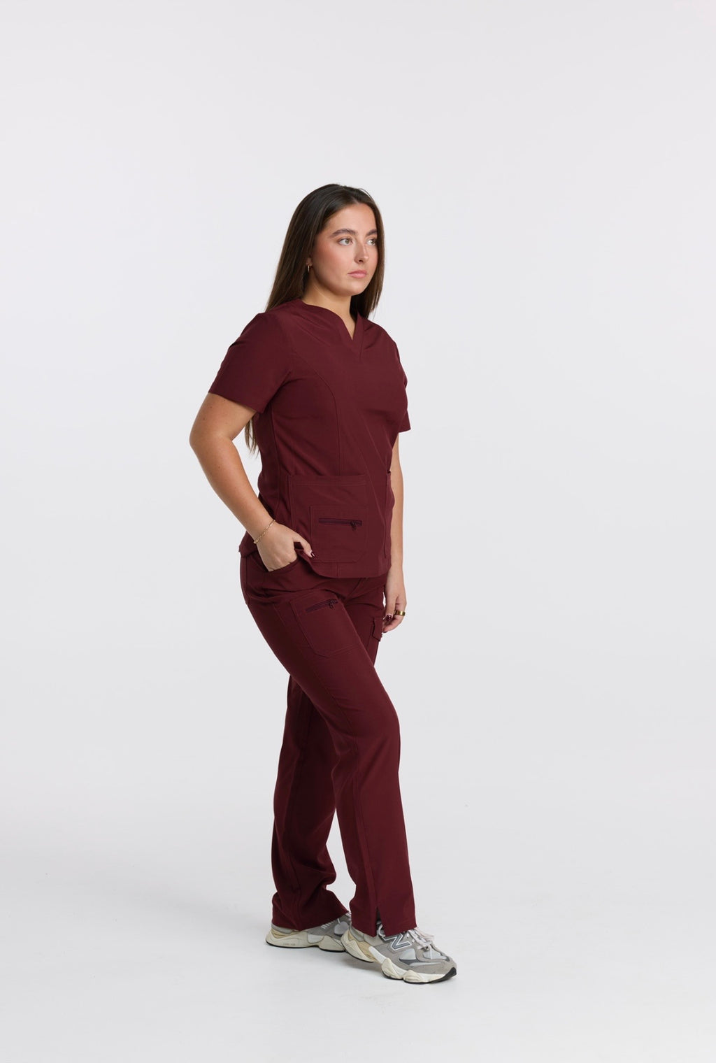 ESSENTIAL SCRUB SET - VELVET BURGUNDY