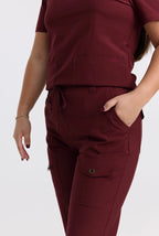 ESSENTIAL SCRUB SET - VELVET BURGUNDY