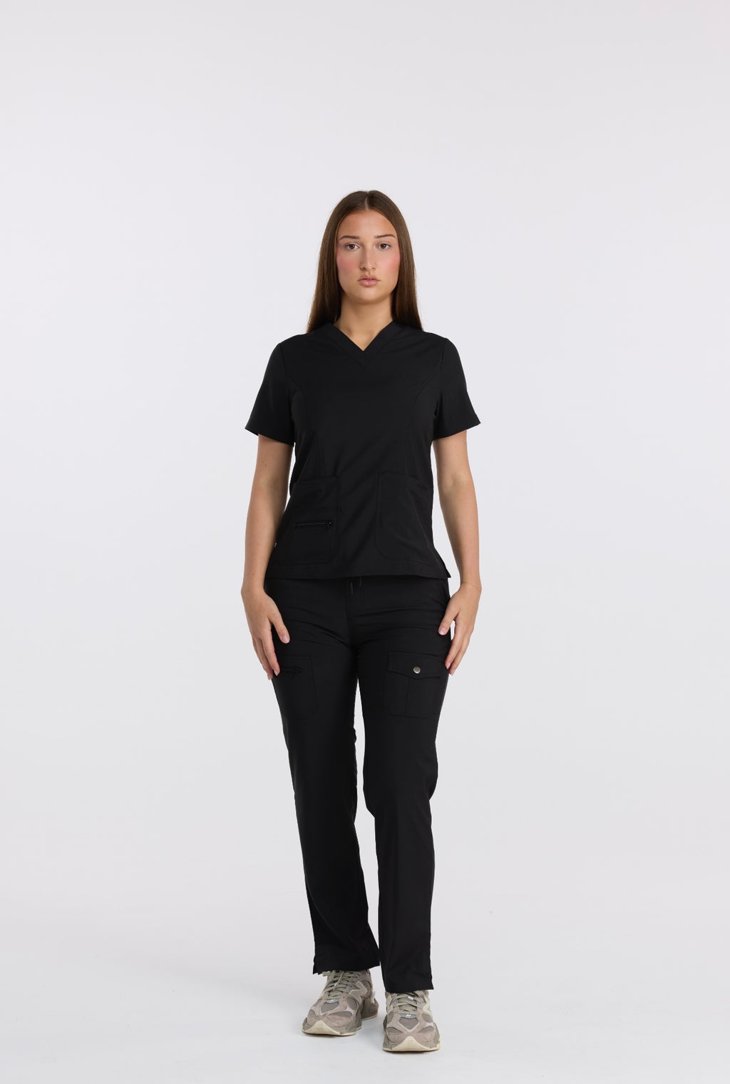 ESSENTIAL SCRUB SET - CARBON BLACK