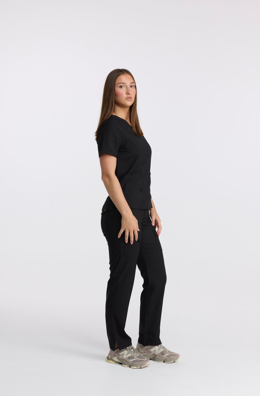 ESSENTIAL SCRUB SET - CARBON BLACK