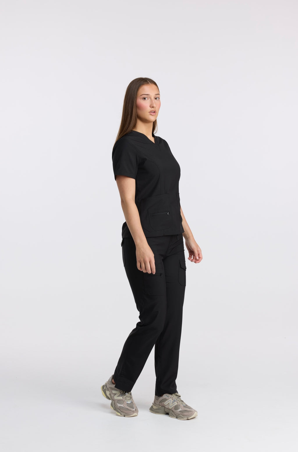 ESSENTIAL SCRUB SET - CARBON BLACK