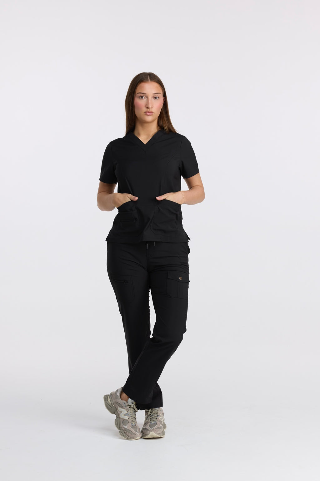 ESSENTIAL SCRUB SET - CARBON BLACK