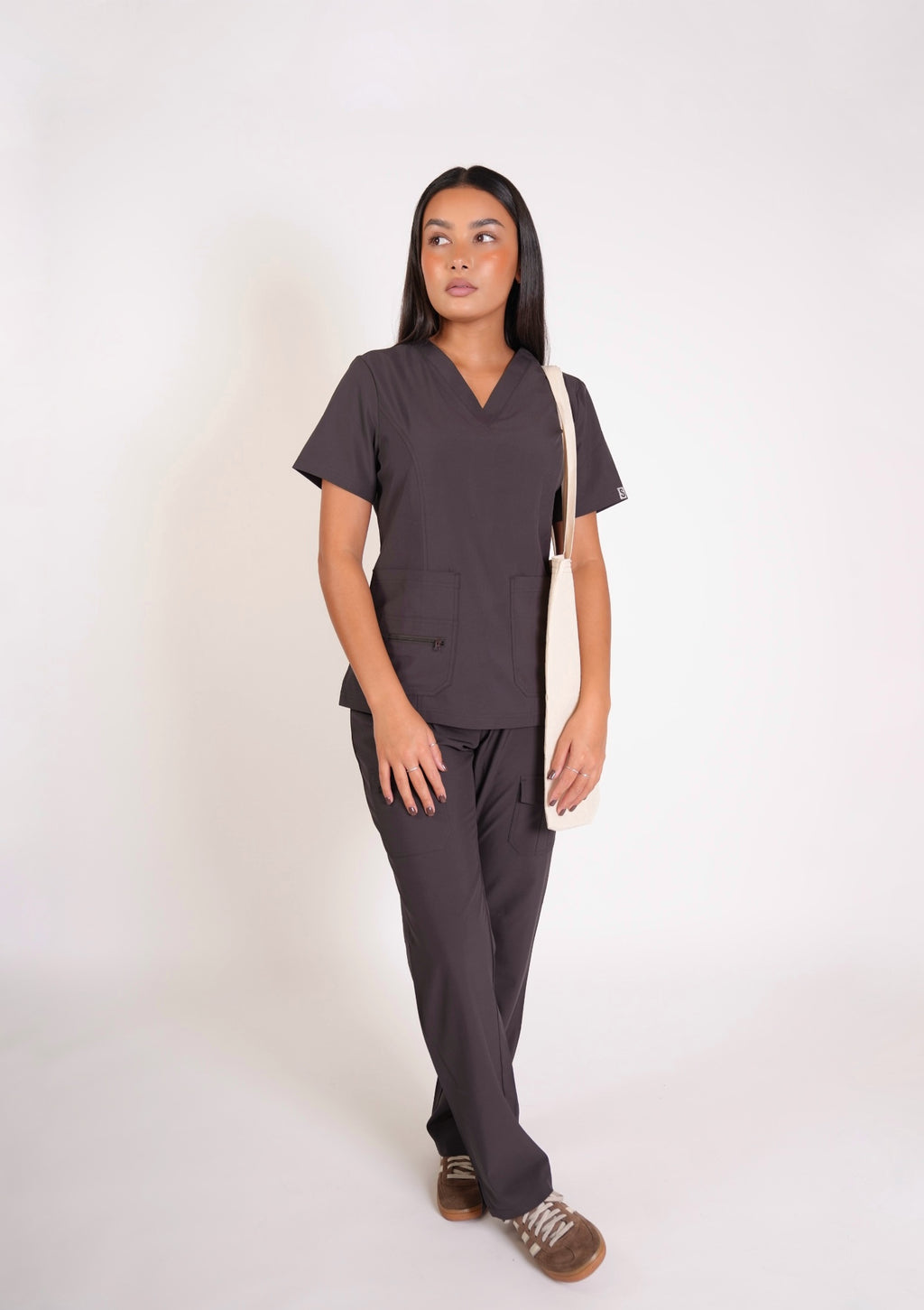 ESSENTIAL SCRUB SET - ESPRESSO BROWN