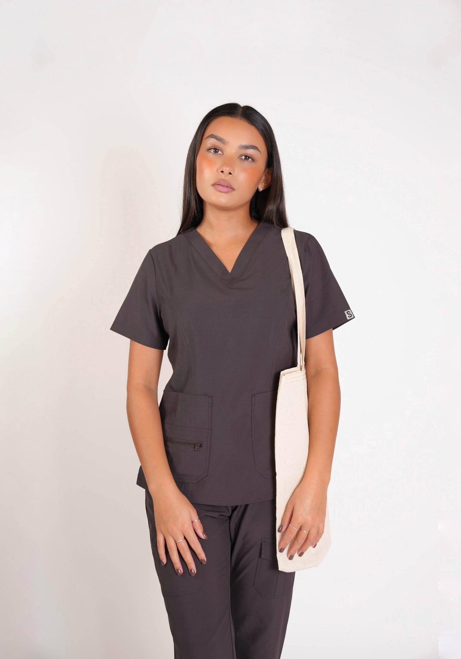 ESSENTIAL SCRUB SET - ESPRESSO BROWN